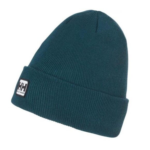 Helly Hansen Unisex Urban Cuff Beanie Dark Creek Teal Blue - Picture 1 of 4